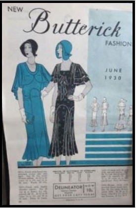 1930s Ladies Afternoon Tea Frock - Reproduction 1931 Sewing Pattern #T3221 - 36 Inch Bust