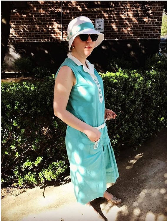1920s Ladies Day Dress with Pleats - Reproduction 1929 Sewing Pattern #Z5816 - 36 Inch Bust