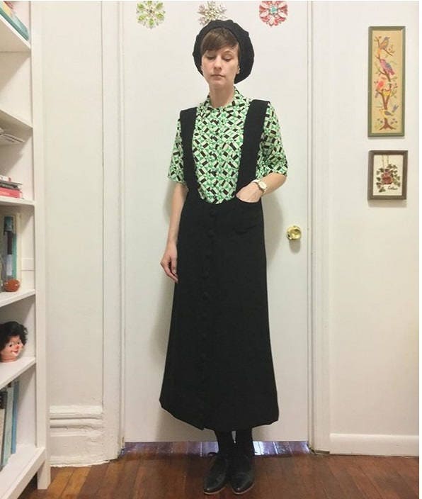 1920s Ladies Jumper With Strap Pockets - Reproduction 1925 Sewing Pattern #Z4090 - 36 Inch Bust