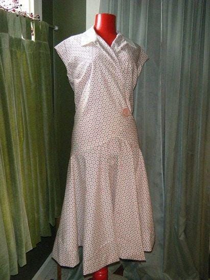 1930 Ladies Day Dress With Surplice Front - Pattern #T2560 - 42 Inch Bust