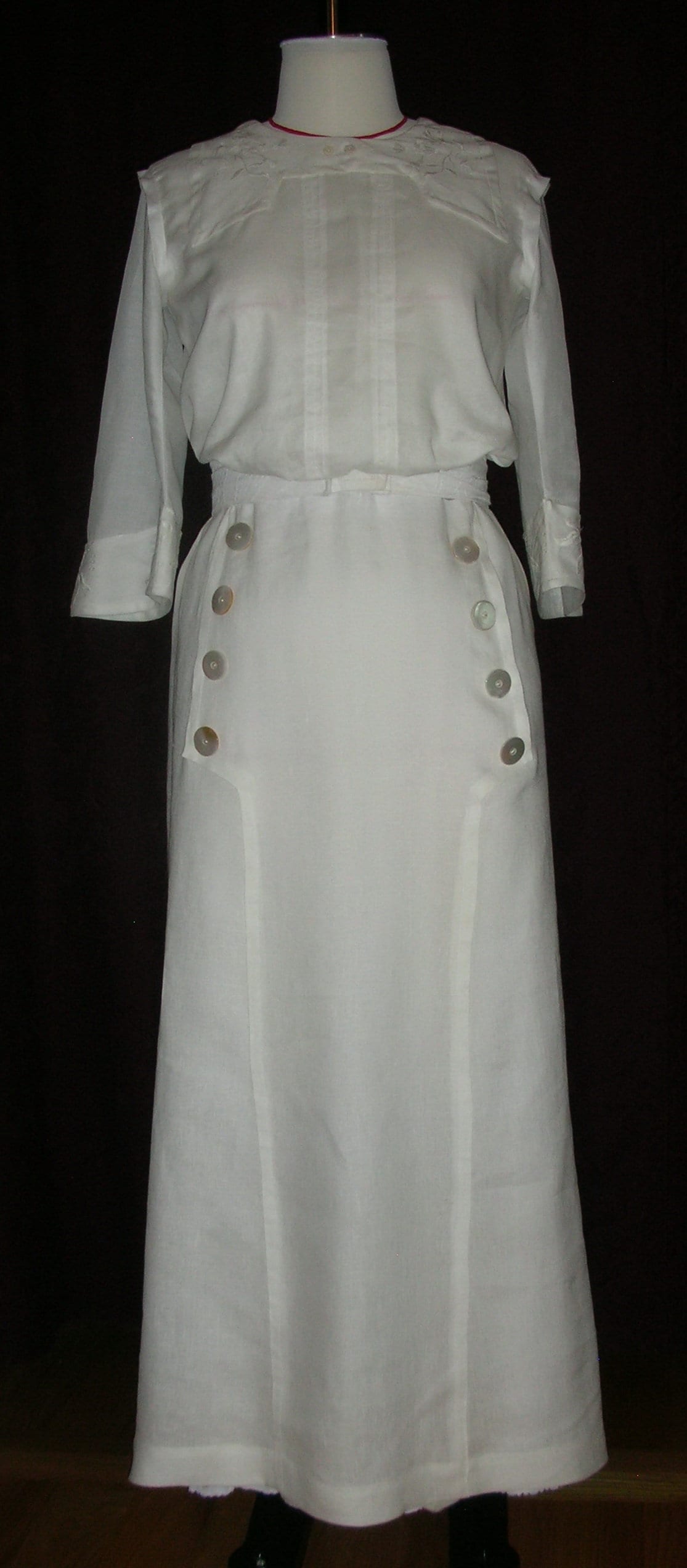 1910s Ladies Skirt with Soutache Detailing - 1912 Pattern #E0162 - 25 Inch Waist