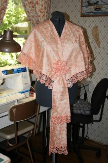 1910s Ladies Lace Wrap - 1912 Pattern #E0400 - 36 Inch Bust