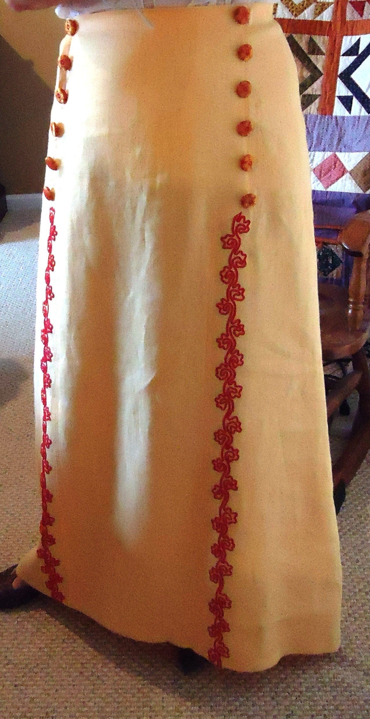 1910s Ladies Skirt with Soutache Detailing - 1912 Pattern #E0162 - 25 Inch Waist