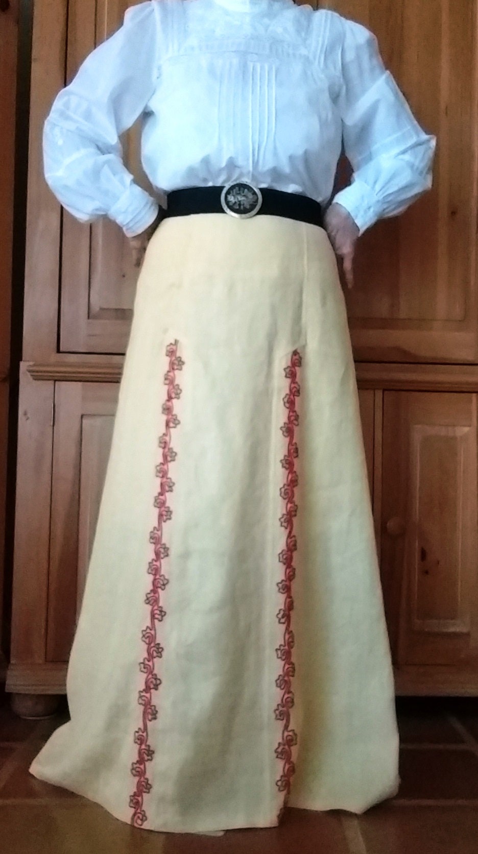 1910s Ladies Skirt with Soutache Detailing - 1912 Pattern #E0162 - 25 Inch Waist