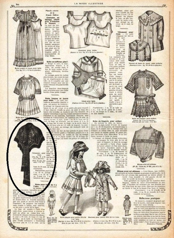 1910s Ladies Lace Wrap - 1912 Pattern #E0400 - 36 Inch Bust