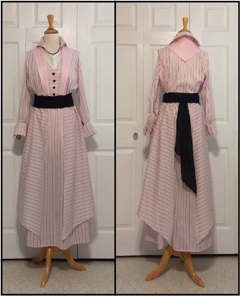 1910s Ladies Dress With Plain or Skirted Tunic - 1918 Pattern #E7603 - 40 Inch Bust - Late Edwardian Dress