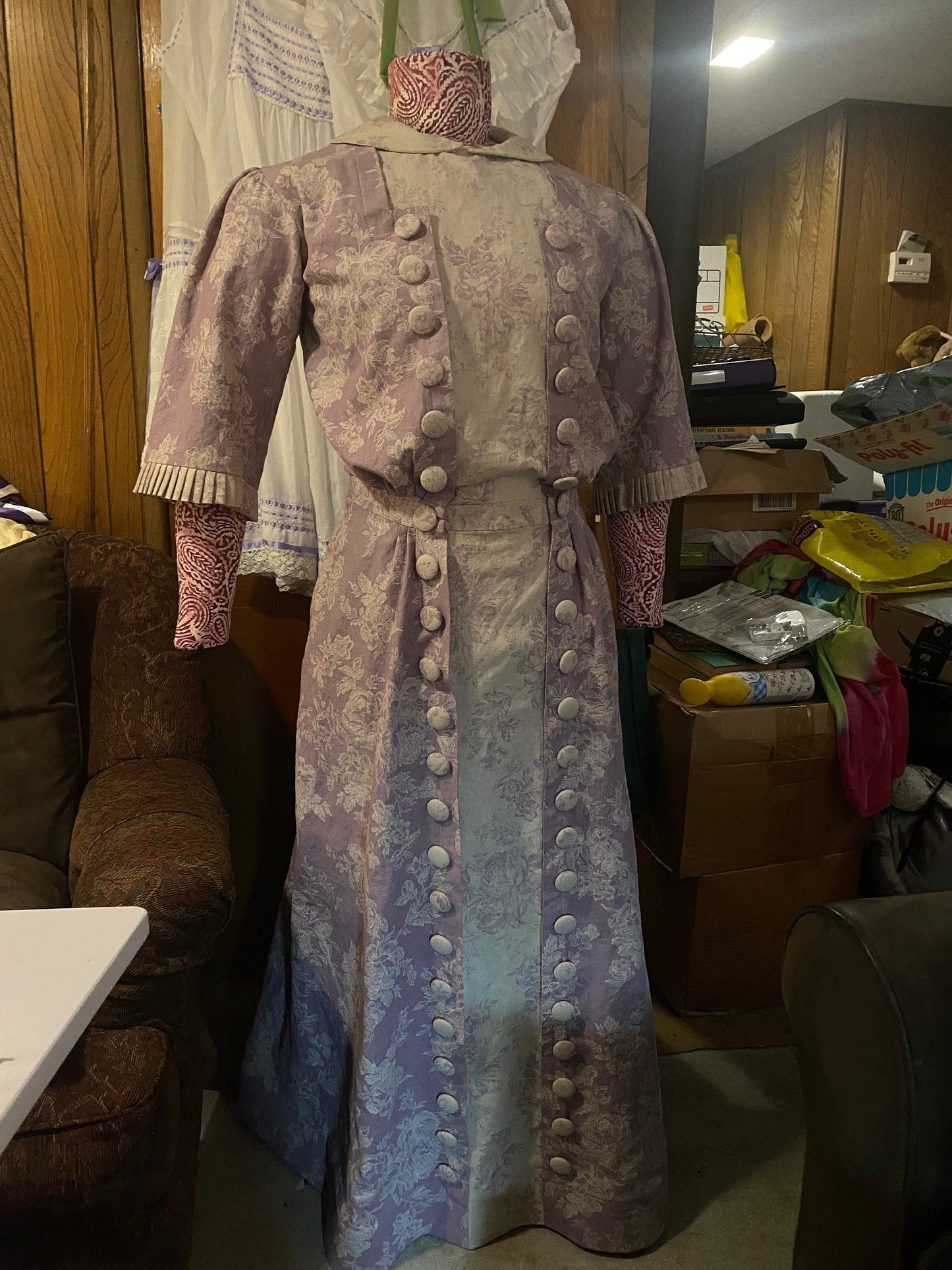 1910s Ladies Dress with Four Gore Skirt - 1912 Pattern #E6131 - 36 Inch Bust
