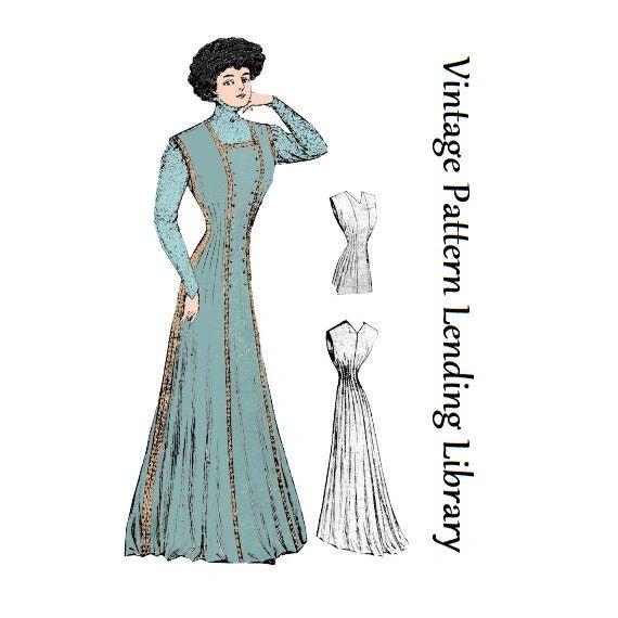 1900s Ladies Jumper With Princess Seams - 1903 Pattern #E2488 - 36 Inch Bust