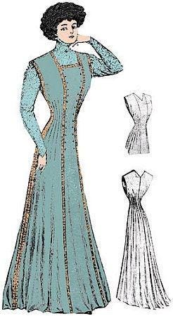 1900s Ladies Jumper With Princess Seams - 1903 Pattern #E2488 - 36 Inch Bust