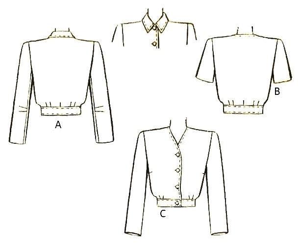 1940s Ladies Eisenhower Style Jacket - INSTANT DOWNLOAD - Reproduction 1944 Sewing Pattern #F5766 - 32/34 Inch Bust - PDF - Print At Home