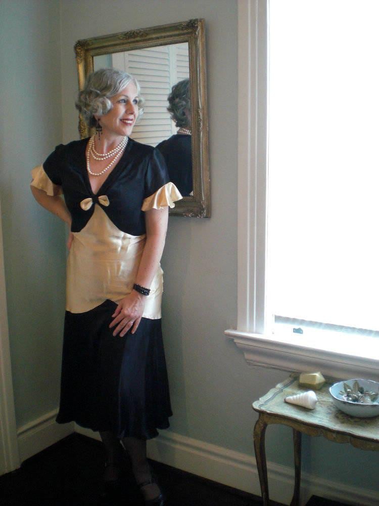 1930s Ladies Dress With Asymmetrical Details - INSTANT DOWNLOAD - Reproduction 1931 Sewing Pattern #T6617 - 36 Inch Bust - PDF-Print At Home