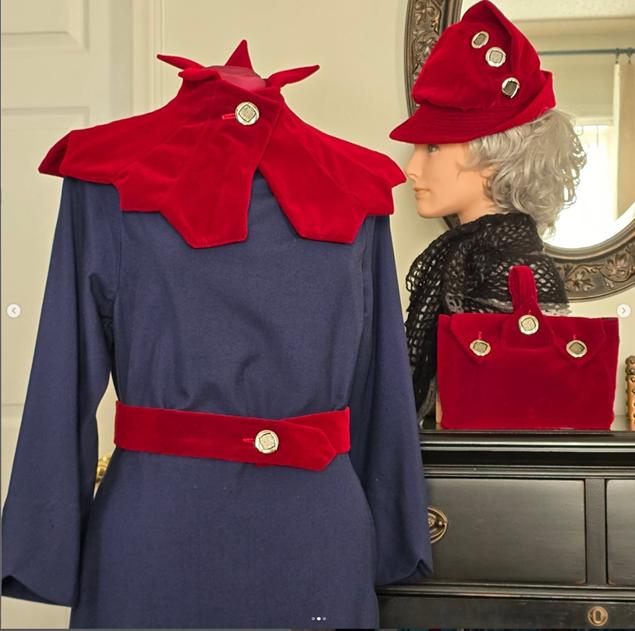 1930s Ladies Hat, Gloves, Collar And Purse Ensemble - INSTANT DOWNLOAD - Reproduction 1934 Sewing Pattern #H1353 -PDF - Print At Home