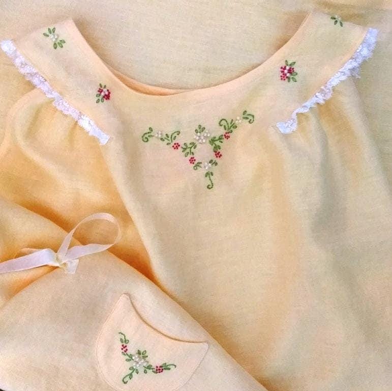 1920s Ladies Nightgown With Embroidery - INSTANT DOWNLOAD - 1926 Pattern #Z4130 - 33 Inch Bust - Print at Home - PDF