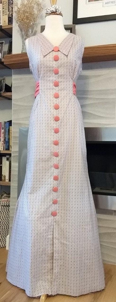 1930s Junior Miss Prom-Trotter Evening Gown - INSTANT DOWNLOAD - Reproduction 1935 Sewing Pattern #T5741 - 35 Inch Bust -PDF - Print At Home