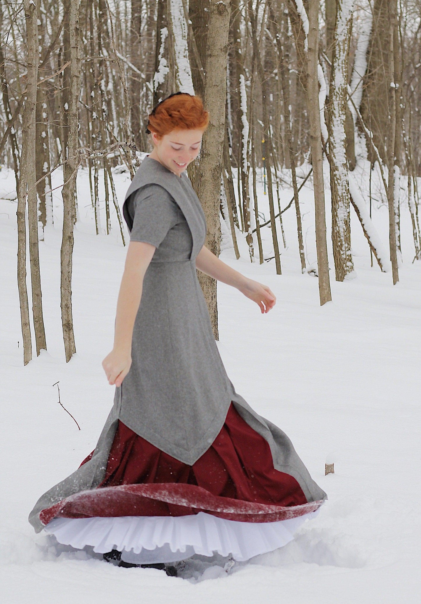 1908 Ladies Six Gored Skirt with Pleated Insets - INSTANT DOWNLOAD - Pattern #E4285 - 30 Inch Waist -PDF- Print At Home