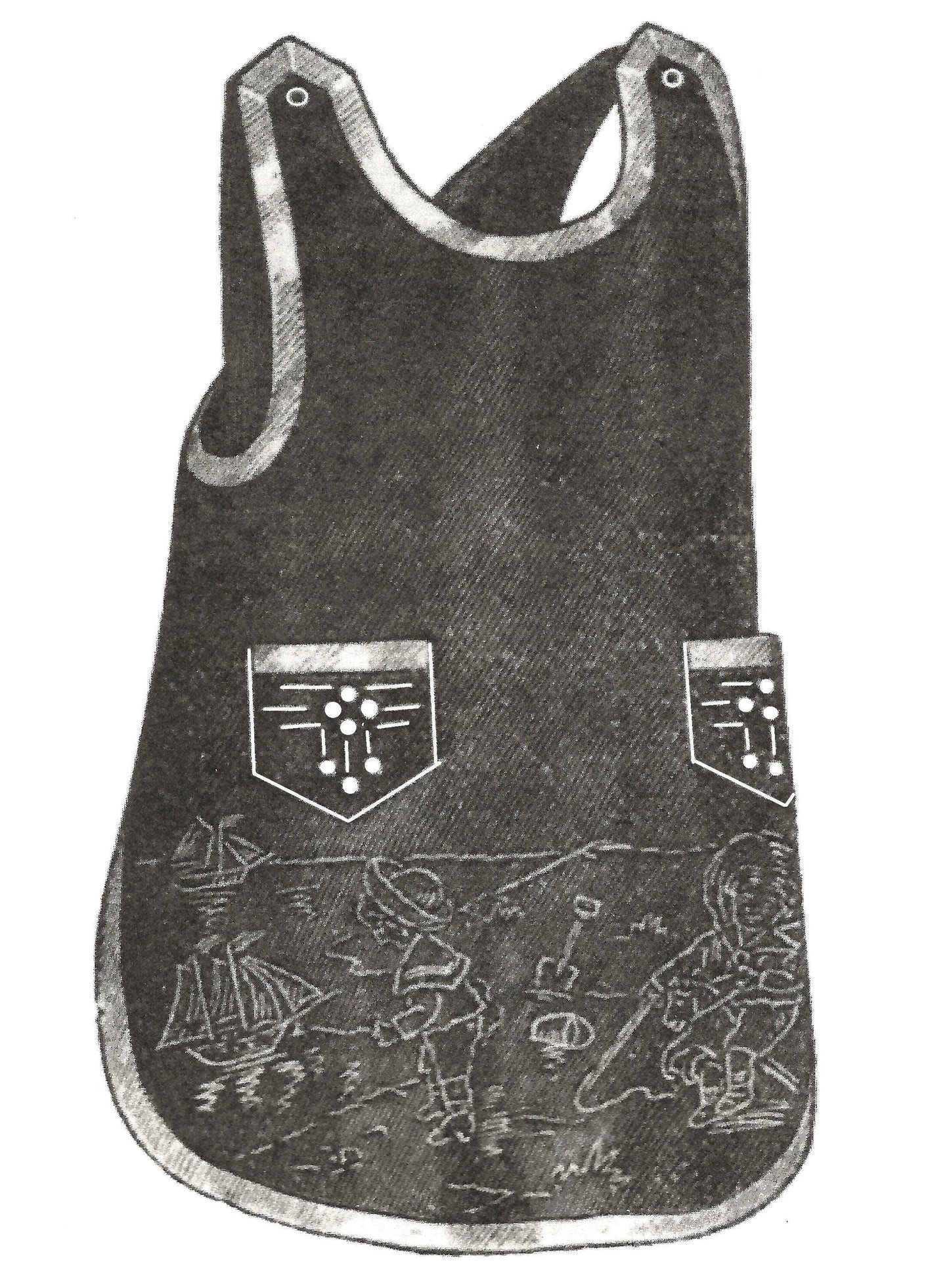 1912 Child's Apron - INSTANT DOWNLOAD - Reproduction Sewing Pattern #C0500 - Size 3-5 Year Old - Edwardian Apron - PDF - Print At Home