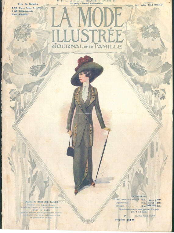 1910s Ladies Blouse With Embroidered Detailing - 1912 Pattern #E1000 - 36 Inch Bust