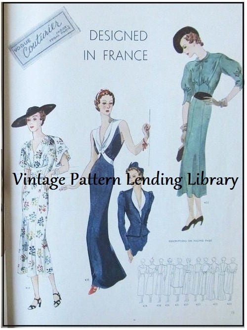 1930s Ladies Evening Gown With Jacket - INSTANT DOWNLOAD - Reproduction 1936 Sewing Pattern #T0435 - 34 Inch Bust - PDF - Print At Home