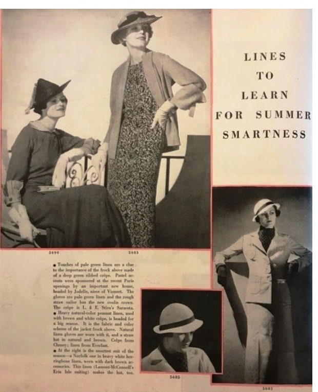 1930s Ladies Hats In Several Styles - Reproduction 1934 Sewing Pattern #H5685