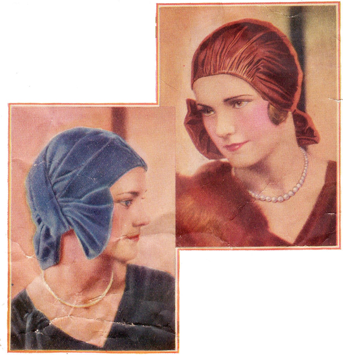 1920s Ladies Turban Cloche With Bow - Reproduction 1929 Sewing Pattern #H1756