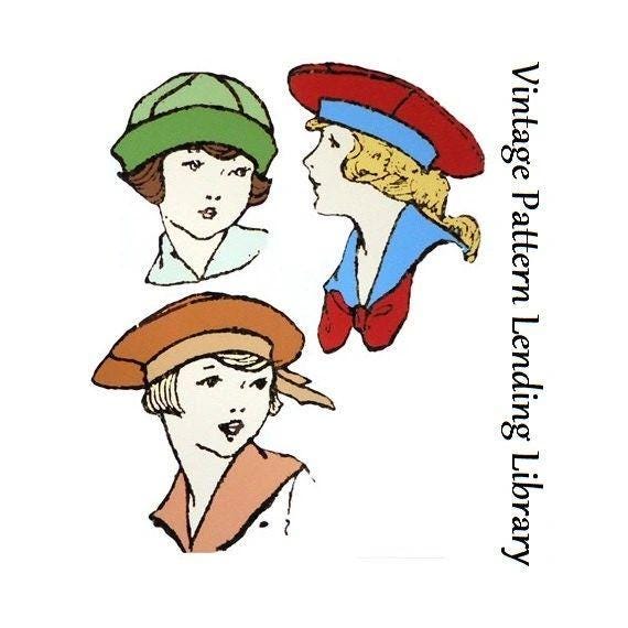 1913 Child/Youth Hats - Reproduction Sewing Pattern #H2645