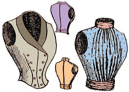 1890s Ladies Double Breasted & Full Vest - Victorian Era - Reproduction (ca. 1897) Sewing Pattern #E0672 - 36 Inch Bust