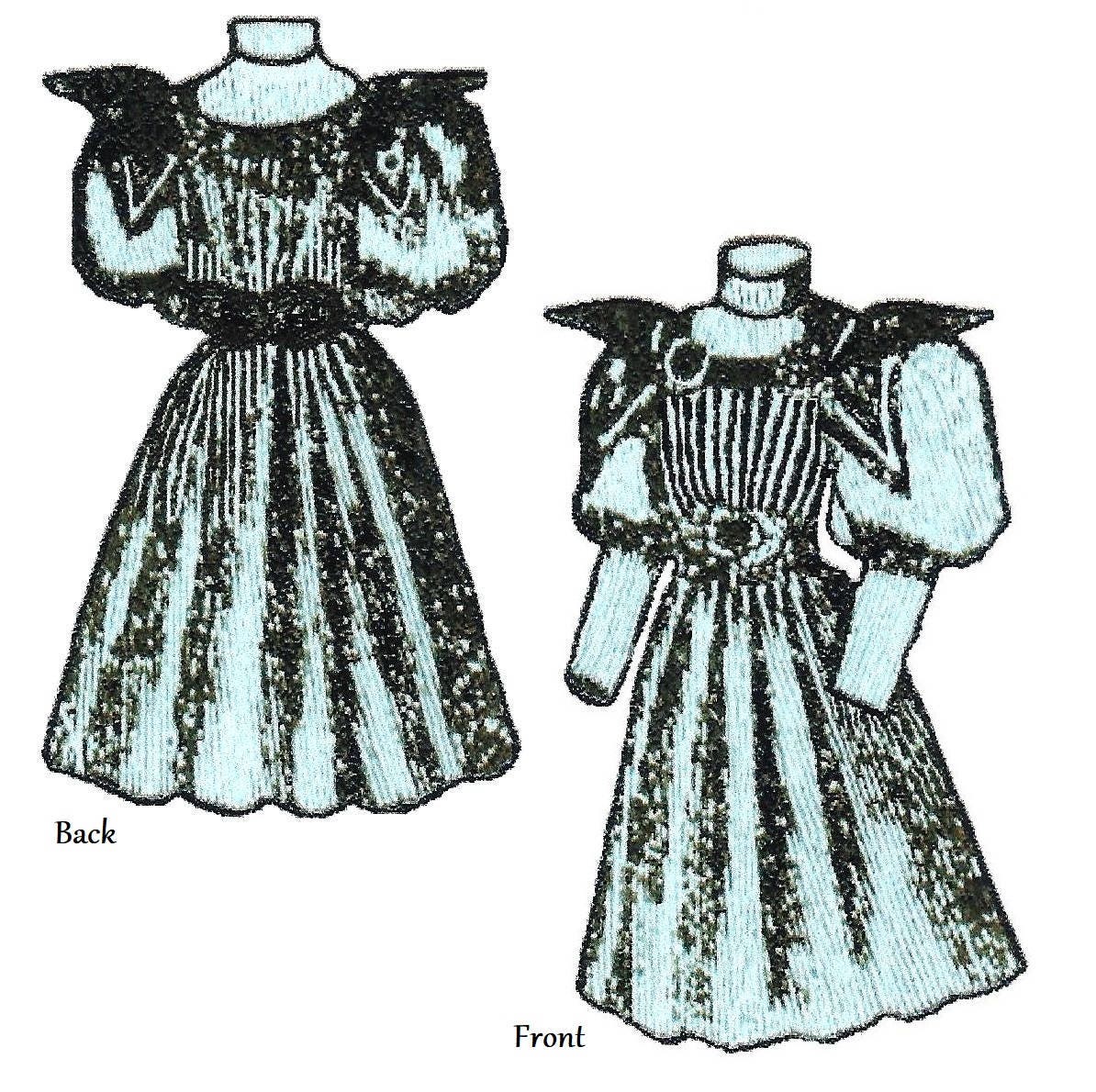 1890s Girl's Dress With Bretelle - Reproduction 1897 Sewing Pattern #C0954