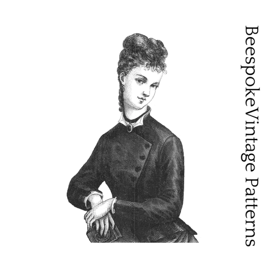 1870s Ladies Basque - 1876 Victorian Era Pattern #E0164 - 32/34 Inch Bust