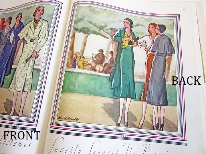 1930 Ladies Coat With Optional Cape - INSTANT DOWNLOAD - Reproduction Sewing Pattern #T6212 - 34 Inch Bust - PDF - Print At Home