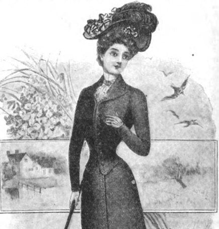 1900 Ladies Single-Breasted Jacket - Victorian Era - Belle Epoque - Pattern #E3777 - 44 Inch Bust