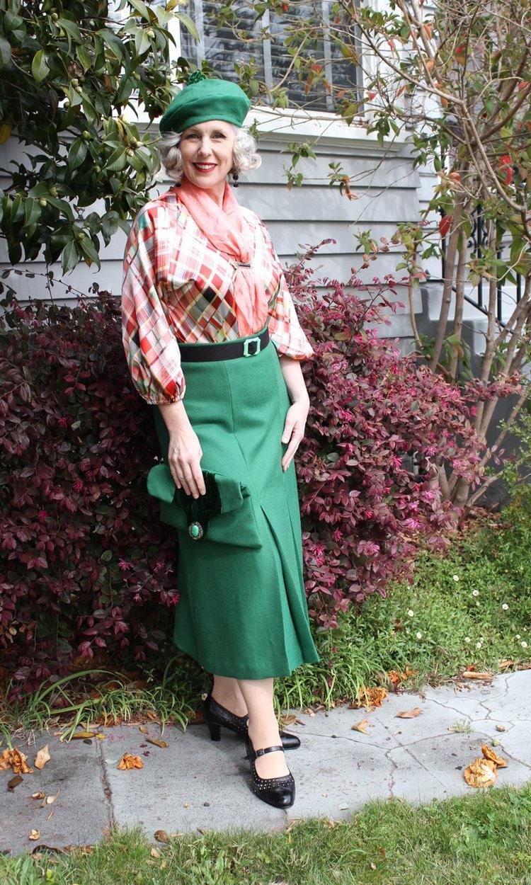 1930s Ladies Skirt With Patch Pockets - INSTANT DOWNLOAD - Reproduction 1936 Sewing Pattern #T1047 - 30 Inch Waist [PDF - PRINT AT HOME]