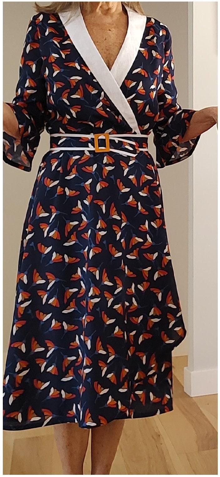 1930s Ladies Wrap Around Dress - INSTANT DOWNLOAD - Pattern #T0337 - 36 Inch Bust [PDF - PRINT AT HOME]