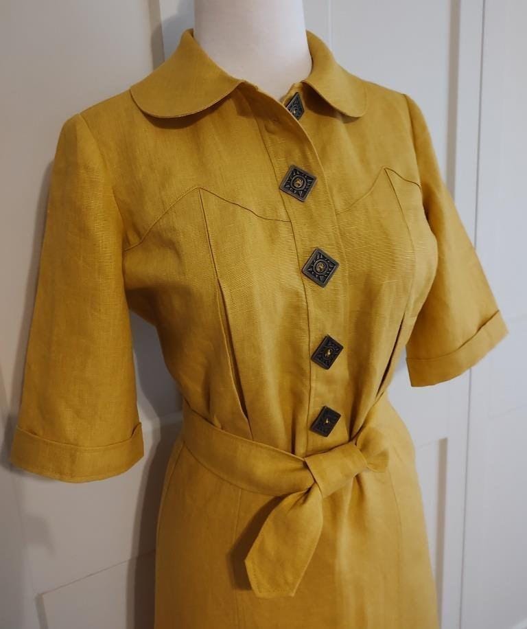1930s Ladies Dress In Two Styles - - INSTANT DOWNLOAD - Reproduction 1936 Sewing Pattern #T2013 - Size 32 Inch Bust [PDF - PRINT AT HOME]
