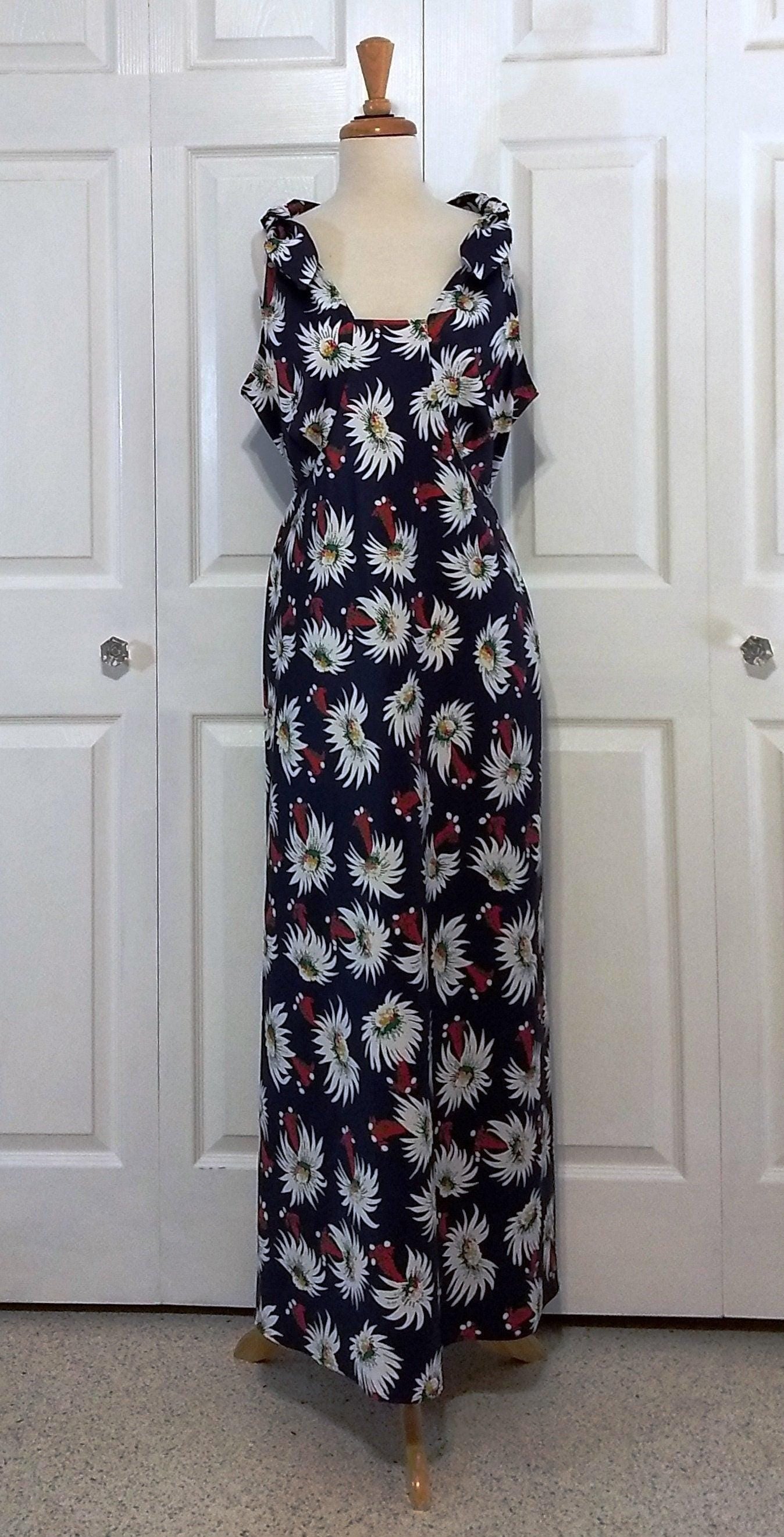 1930s Ladies Nightgown or Lounging Pajama - INSTANT DOWNLOAD - Reproduction 1935 Sewing Pattern #T0442 - 40 Inch Bust [PDF - PRINT AT HOME]