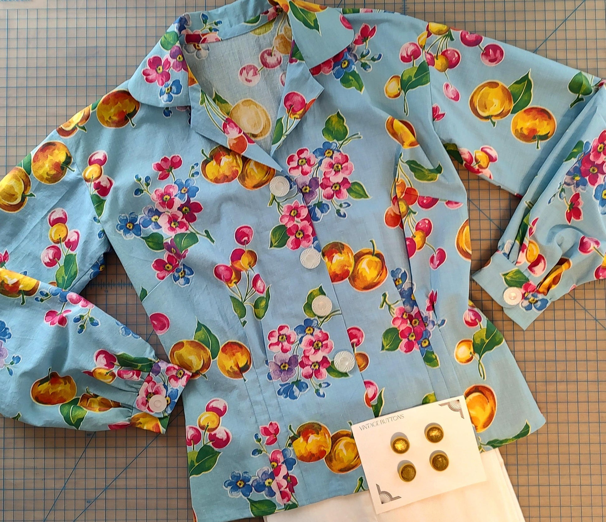 1950s Ladies Blouse In Three Styles - INSTANT DOWNLOAD - Pattern #F8062 - 34 Inch Bust [PDF - PRINT AT HOME]