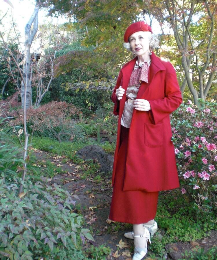 1930s Dress and Coat - Bust 36" - vintage sz 18 - Reproduction Vintage Pattern #T1418 - PDF - Copy Shop Only
