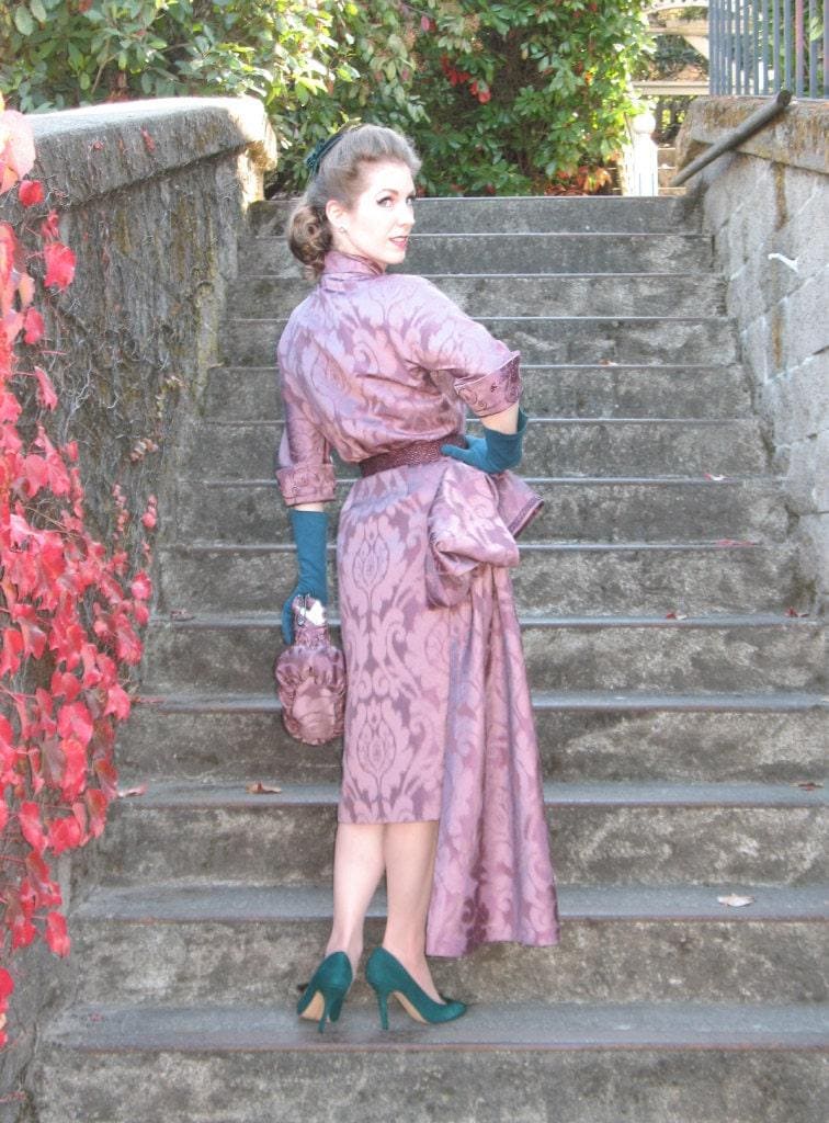 1950s Ladies Jacket Dress With Wiggle Skirt - Pattern #F0073 - 36 Inch Bust