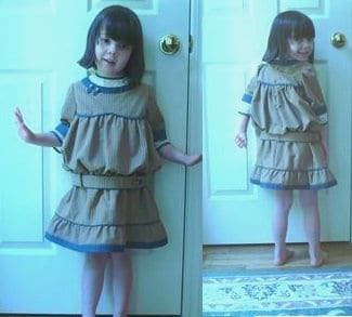 1912 Child's Flounced Dress With Optional Contrast Binding - INSTANT DOWNLOAD - Reproduction Sewing Pattern #C0501 - PDF - Print At Home