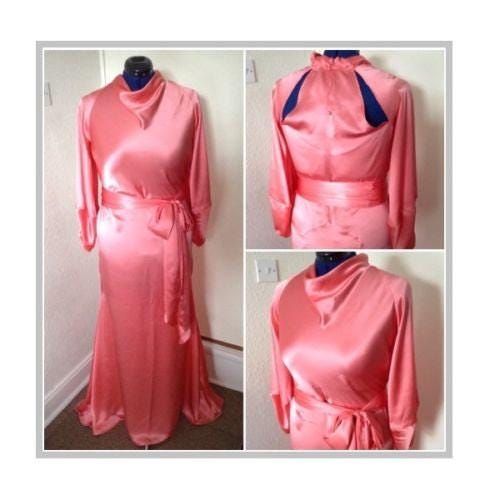1930s Ladies Evening Gown With Slashed Back - INSTANT DOWNLOAD - Reproduction 1934 Sewing Pattern #T7363 - 38 Inch Bust [PDF - PRINT AT HOME]