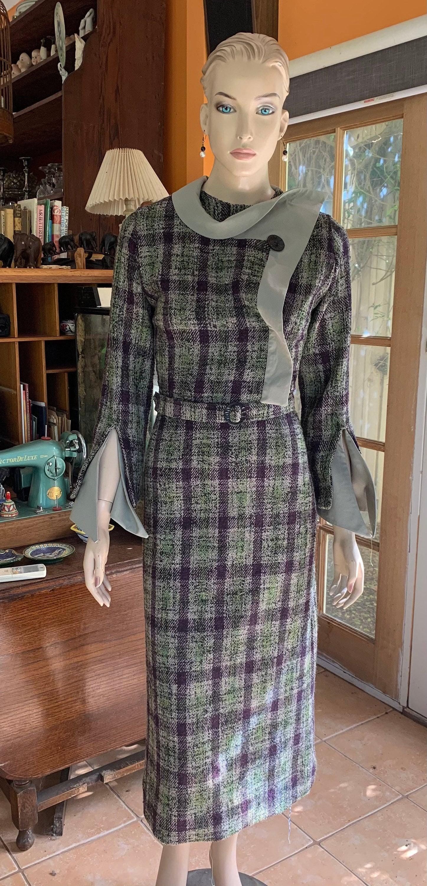 1930s Ladies Draped-Style Day Dress - INSTANT DOWNLOAD - Reproduction 1935 Sewing Pattern #T5887 - 32 Inch Bust [PDF - PRINT AT HOME]