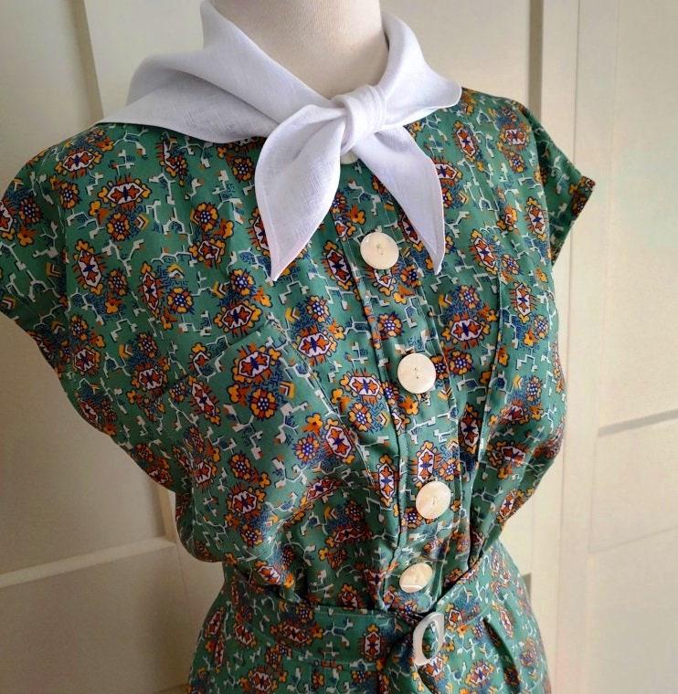 1930s Ladies Dress In Two Styles - - INSTANT DOWNLOAD - Reproduction 1936 Sewing Pattern #T2013 - Size 32 Inch Bust [PDF - PRINT AT HOME]