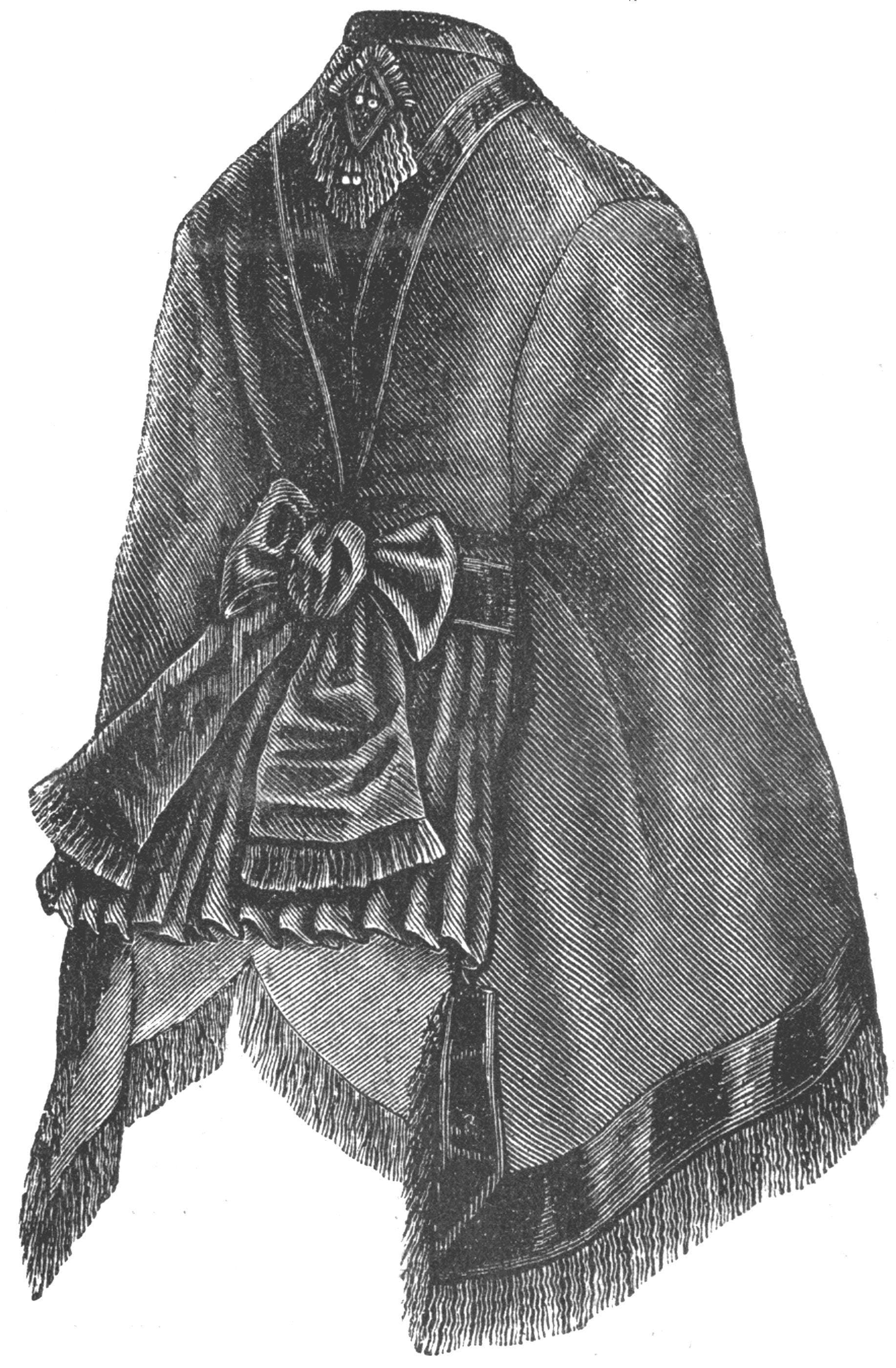 1870s Ladies Barathea Dolman - INSTANT DOWNLOAD - 1876 Victorian Pattern #E0160 - 32/34 Inch Bust [PDF - PRINT AT HOME]