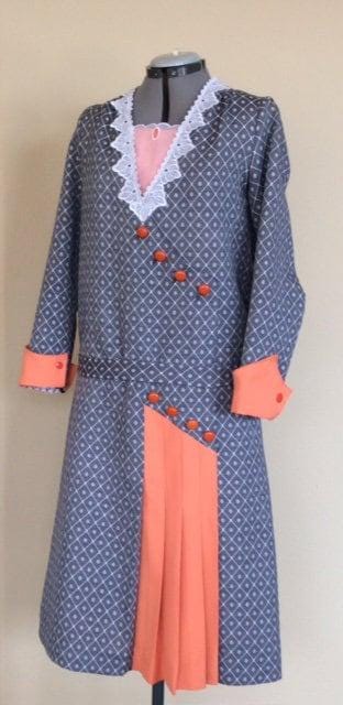 1920s Ladies Frock with Pleated Inset - INSTANT DOWNLOAD - Reproduction 1929 Sewing Pattern #Z2830 - 38 Inch Bust [PDF - PRINT AT HOME]