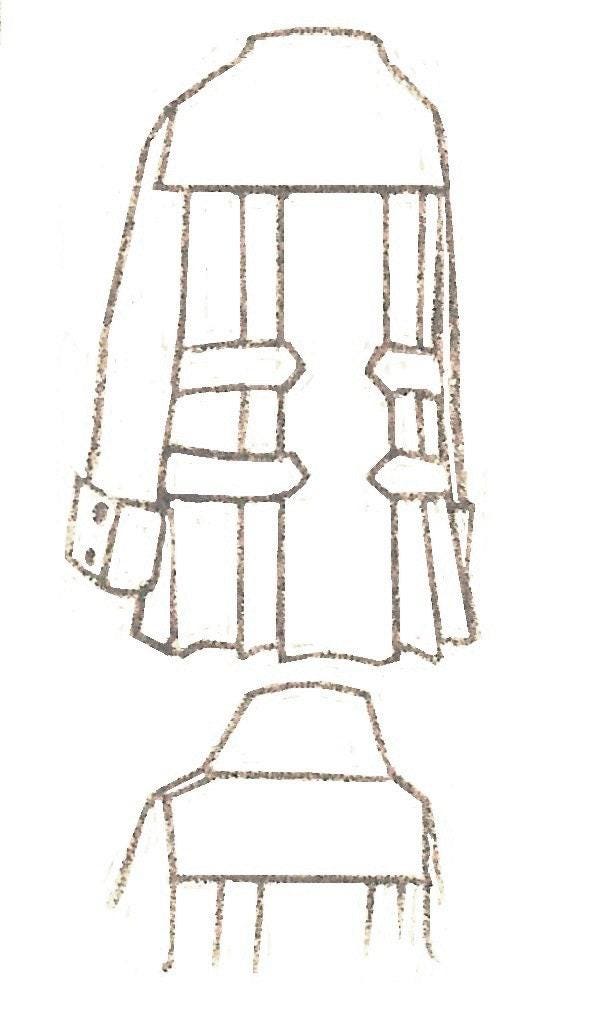 1917 Ladies Pleated Coat with Belt Options - INSTANT DOWNLOAD - Reproduction 1917 Sewing Pattern #E7651 - 34 Inch Bust [PDF - PRINT AT HOME]