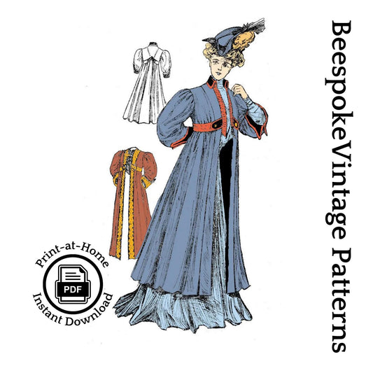 1910 Ladies Empire Coat - INSTANT DOWNLOAD - Pattern #E2034 - 40 Inch Bust [PDF - PRINT AT HOME]